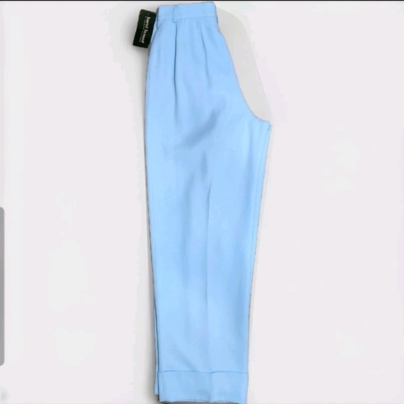 Harvé Benard NWT High-Rise Wide-Leg Trousers | Fully Lined Sky Blue - Picture 10 of 13